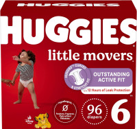 HUGGIES Diapers Size 6  Little Movers Disposable Baby Infant