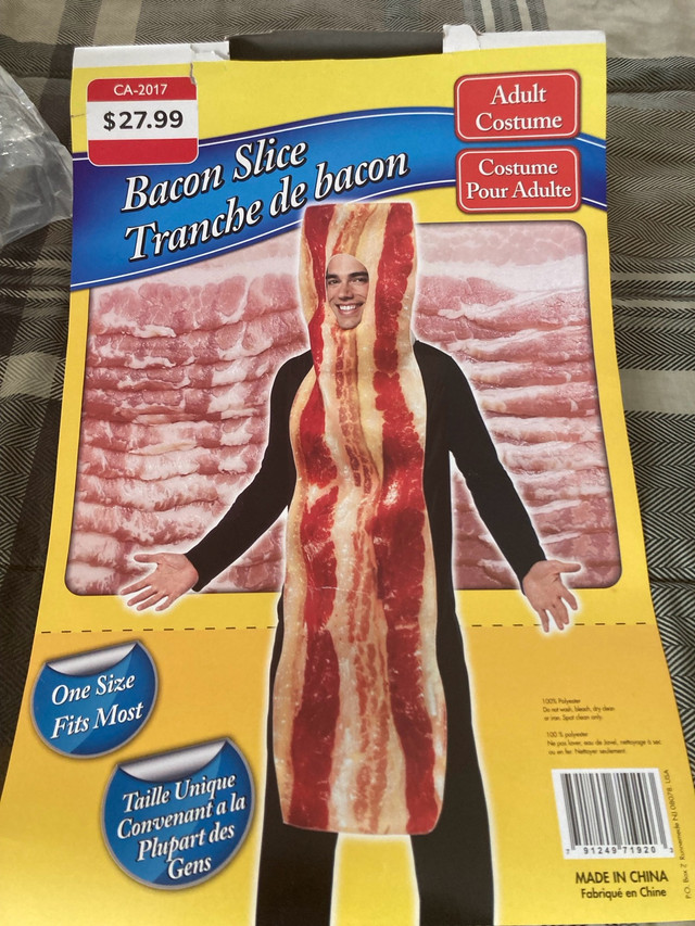 BRAND NEW Halloween Bacon Costume  in Costumes in Calgary