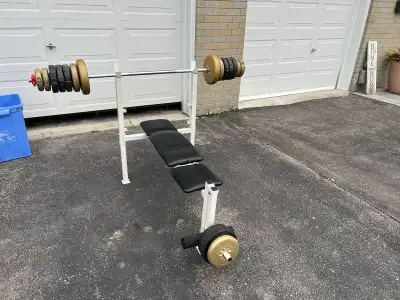 bench press with weights , View more