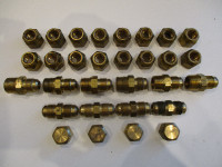 1/2" Brass Flare Nut x 16, Cap x 4, MIP Adapter x 6 & Union x 4