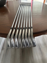 LH Titleist AP1 irons 4-9, P and W