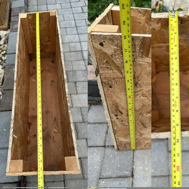 OSB PLANTER BOX/ TOOL BOX
36.5” x 10” with 18” hight in Patio & Garden Furniture in Regina - Image 9