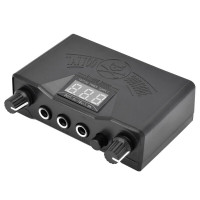 LED Digital Black Tattoo Power Supply Kit with coil Professional