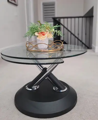 Living-Dining Glass Coffee Table, View more