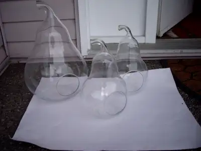 GLASS PEAR SET DECORATIVE MADE IN POLAND EUROLINE, View more