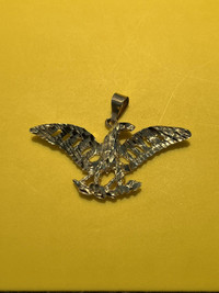 Small 10K Gold Eagle Pendant 