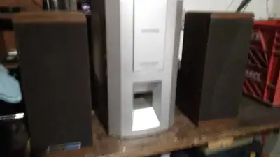 Koss bookshelf speakers with super bass subwolfer, View more
