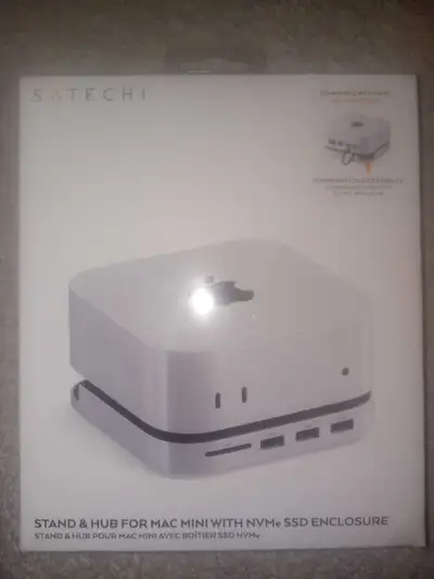 Stand & Hub For Mac Mini with NVMe SSD Enclosure, View more