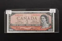 Canada 1954 $2       Devil's Face Banknote