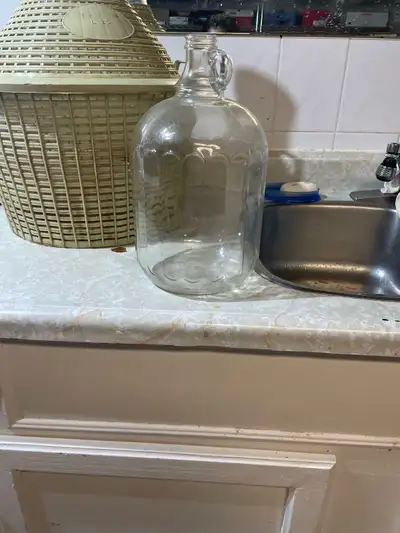 6 Gallon Clear Glass Jug, View more