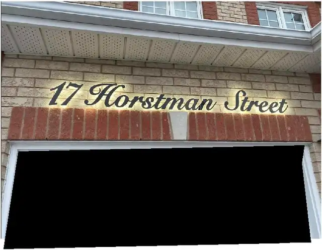 LED Script Number Home Address Cursive Custom Letter Light Sign in Outdoor Décor in City of Toronto - Image 2