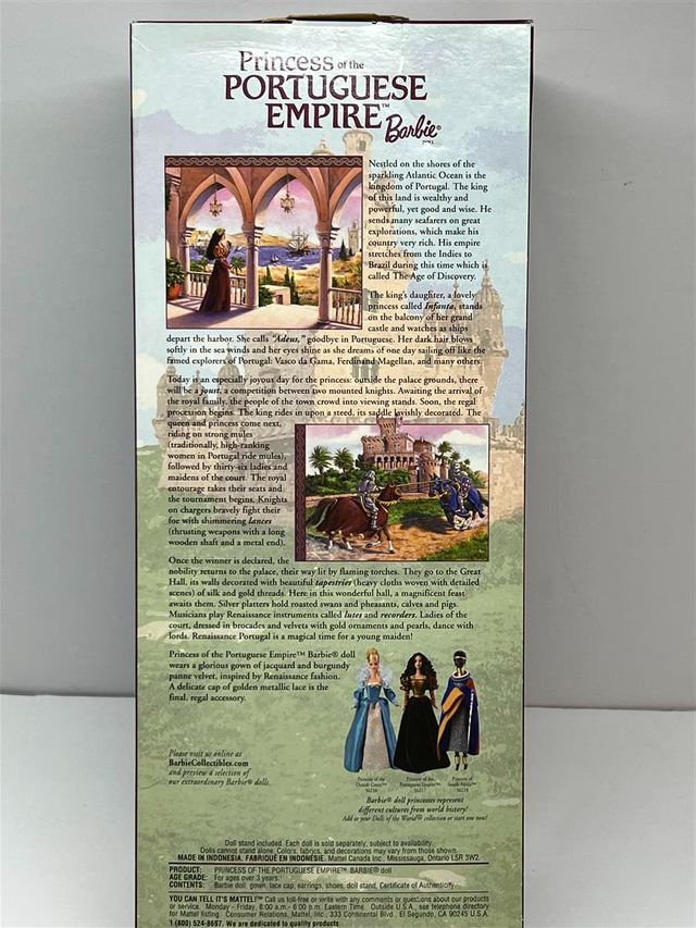 Vintage 2002 Princess of the Portuguese Empire™ Barbie doll in Arts & Collectibles in Edmonton - Image 9