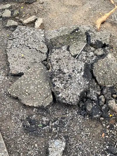 Asphalt chunks, View more