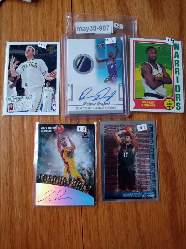 Basketball star lot patches auto rookie Bird Magic Arenas Douby in Arts & Collectibles in St. Catharines - Image 2