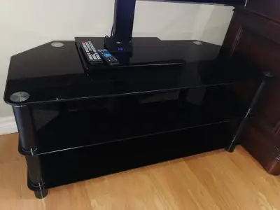 Glass TV stand, View more