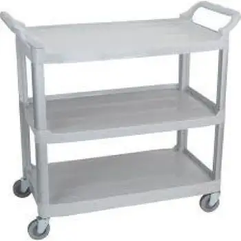 3 Shelf Plastic Utility Cart with Wheels, Blue, View more