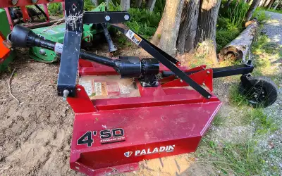 , 48" tiller, bush hog. post hole digger. best offers