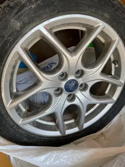 These were ford focus 2015 tires- rims and tires stored properly but the car is gone now -with other...