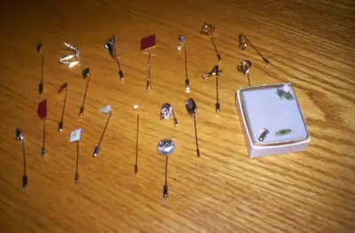 46 collectable stick pins, View more