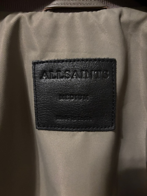 AllSaints Men's Leather Bomber Jacket (Medium) in Men's in Kitchener / Waterloo - Image 5