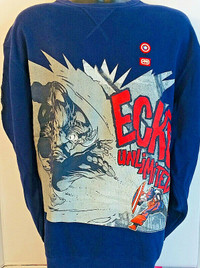 Rare Marc Ecko vs Marvel Rhino vs Captain America Sweater Lrg