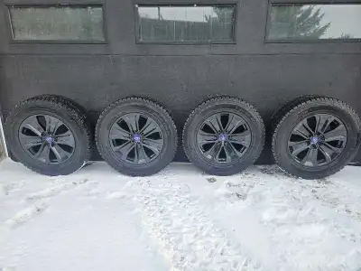 20 inch 6 bolt ford wheels with snow tires off a f150