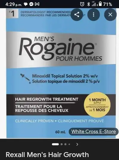 Rogaine 60ml~1 month supply 6-months supply available, View more