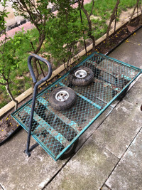 Steel mesh garden cart