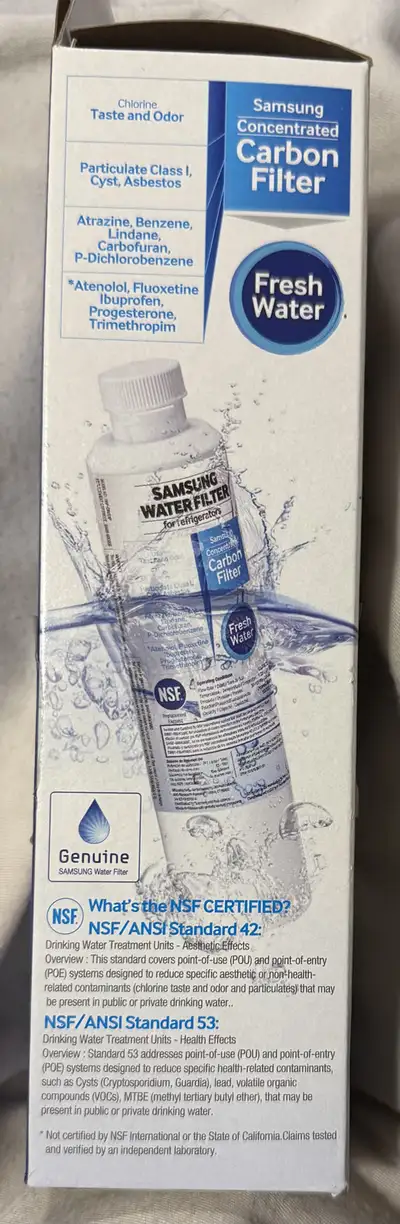 New in box Samsung Water Filter for Fridge, View more
