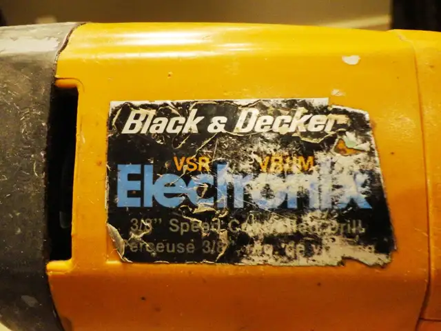 Black And Decker Electronix 3/8" Variable Speed Reversible Drill65565416038786124
