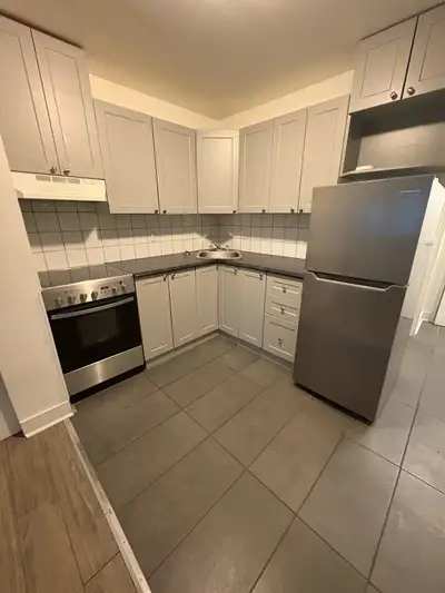 Granby (Centre-ville) à 500m du Cegep, rue Gill. 1-1/2 style studio rénové (aucune chambre fermée)....