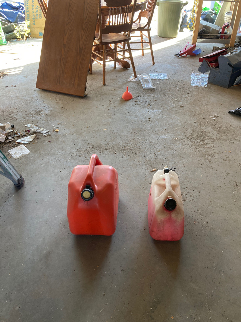 Five gallon gas jug and Two gallon gas jug 10 obo Snowmobiles Parts