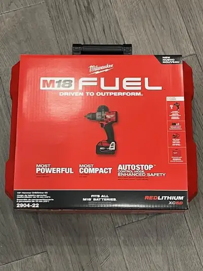 2904-22 Milwaukee M18 1/2" Hammer Drill Kit BRAND NEW, View more