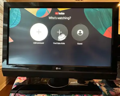 LG 37” LCD TV (not smart) Comes with remote.
