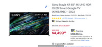 Brand new Sony Bravia XR 65" 4K UHD HDR OLED Smart Google TV