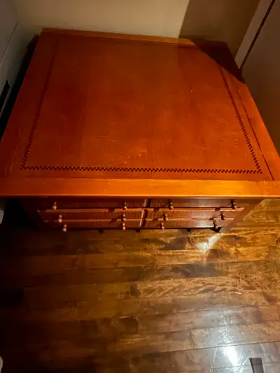 Beautiful Vaillancourt coffee table.2 functional storage drawer, View more