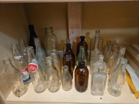 Dozens of vintage glass bottles, for a collector or artist!