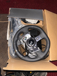 Race wheel and pedals 