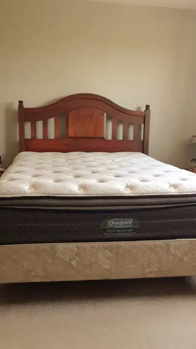 Double Bed with wooden Headboard, View more