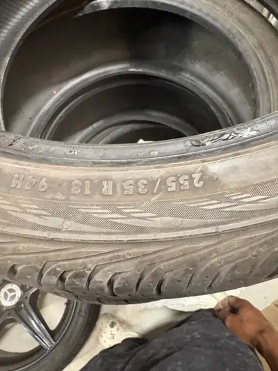 Set of 4 Premium Tires – 235 40 R18 225 35R18 (2 Michelin + 2 Continental) – $400 Selling a set of 4...