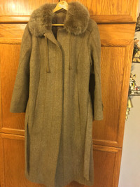 For sale gently used 100% merino wool women's winter coat
