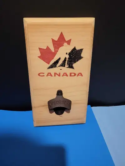 Canadian Hockey Wall Mount Bottle Opener, View more