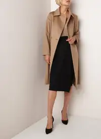 Must Have MAX MARA Robe-Style Camel Coat Size 0 Classic Timeless