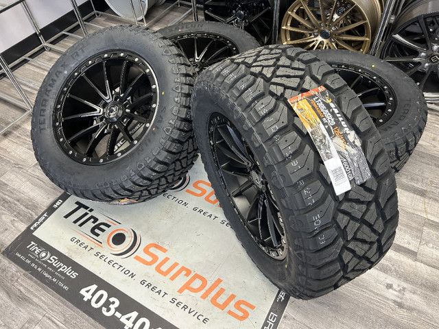 20" BLACKHORN Rims 6x139.7 & SAILUN R/T 33" Tires GMC/CHEVY 1500 in Tires & Rims in Calgary