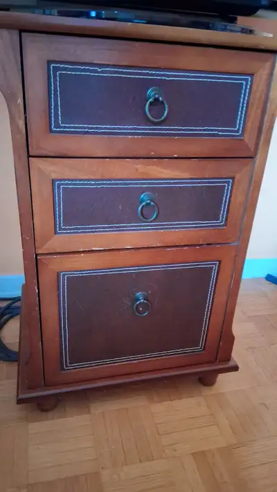 Wooden Nightstand Storage Organizer, View more