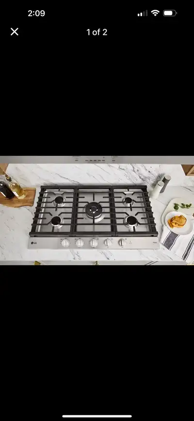 LG 30” SMART GAS COOKTOP, View more