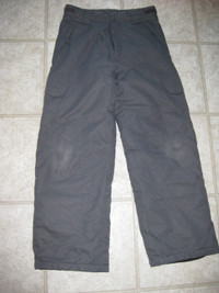 Youth XL(14) Unisex Grey Snow Pants