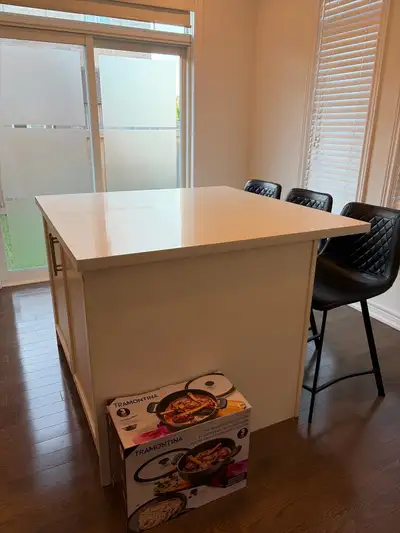 Kitchen island with under cabinets QUARTZ COUNTER TOP, View more