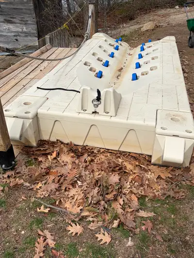 Jetski floating dock 58 in by 156 in Includes hinge kit for mounting to the Lafantaisie docks