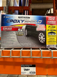 Epoxy Garage / Basement Floor Kit 2.5 Car Grey